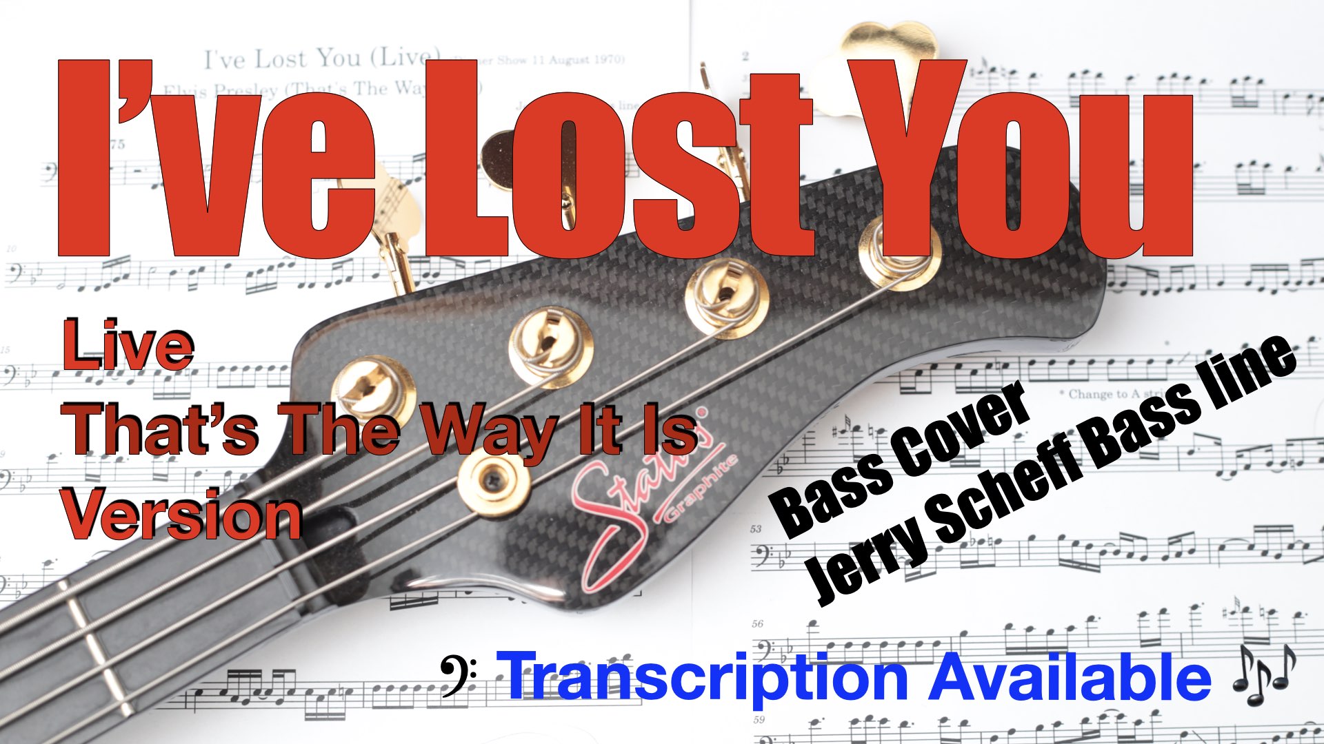 I've Lost You (Live) Bass Cover  Jerry Scheff Elvis Presley – PDF